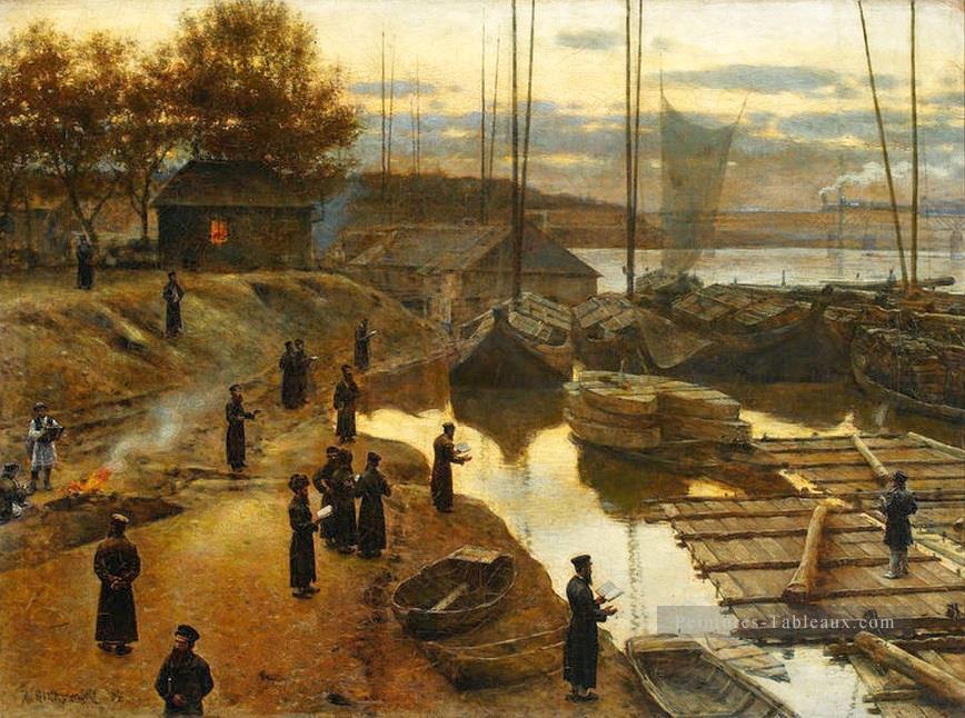 Fête des trompettes I Aleksander Gierymski réalisme impressionnisme Peintures à l'huile